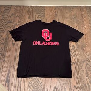 Black T-Shirt with Red OU Logo